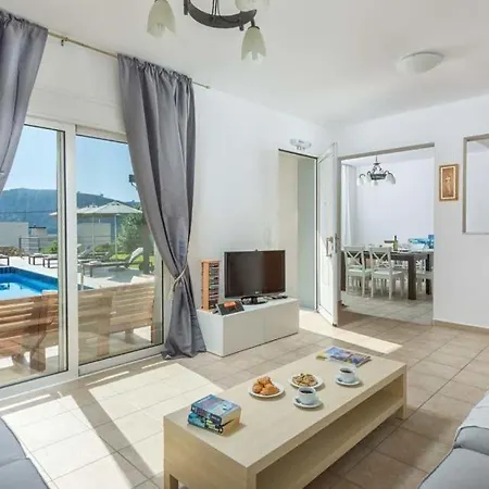 Villa Sleeps 7 Pool Air Con Wifi Líndos